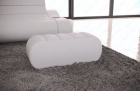 Leder Hocker für Sofa Concept - Breite: 111cm x Höhe: 40cm x Tiefe: 50cm