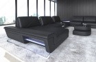 Luxus Sofa Wohnlandschaft Ferrara XXL in schwarz