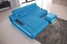 Couch Concept Leder L Form klein blau