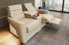 Luxus Polster Kinsosessel Relax in creme - SunVelvet1001