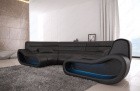 Schwarzes Big Sofa Concept mit Beleuchtung
