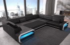 Detailbild der optional erhältlichen Schlaffunktion beim Sofa Verona U Form
