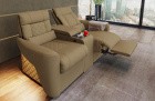 Moderner Stoff Kinsosessel Relax in taupe - Mineva21