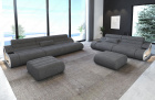 Strukturstoff Couch Garnitur Concept 3-2 in grau - Hugo5