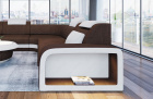 Detailbild der Armlehne beim Sofa Foggia Mini L Form mit LED und Stoffbezug