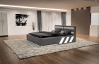 Design Wasserbett Apollonia mit LED Beleuchtung in grau-weiß