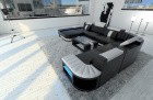 XXL Wohnlandschaft Bellagio Sofa in Schwarz-Weiß