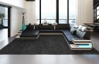 Luxus Sofa Wohnlandschaft Ravenna XL schwarz-weiss