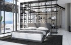 Luxus Boxspringbett Airo in grau-weiß
