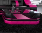 Wohnzimmertisch Turino in den Farben schwarz-pink