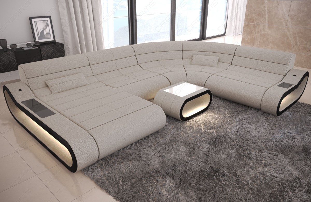 Sofa Wohnlandschaft Concept XXL in Stoff