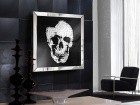 Design Wandbild Skull mit Diamant ähnlichen Glaskristallperlen
