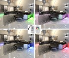 Couch Prato mit LED Beleuchtung (Farbwechsel) inkl Touch Wheel Fernbedienung