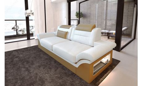 2-Sitzer Ledersofa Monza in Lederoptik