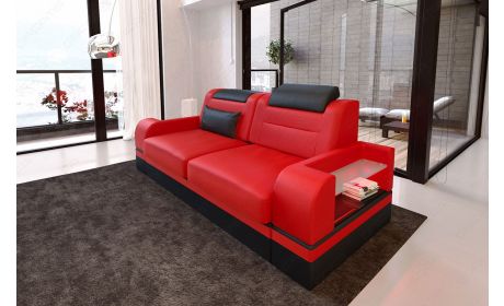2-Sitzer Ledersofa Parma