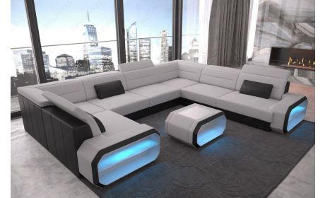 Stoff-Wohnlandschaft Verona U-Form Mini