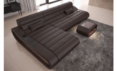 Ledersofa Concept L-Form – Lang & Komfortabel