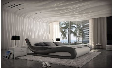 Komplettbett Aprilia in Weiß-Schwarz