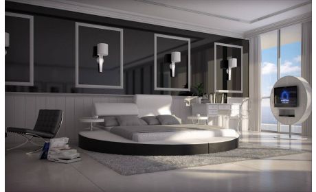 Wasserbett Rundbett Napoli – Modern & Komfortabel