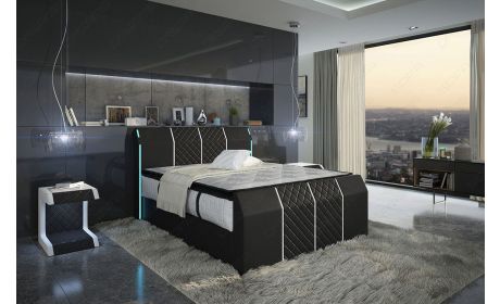Boxspringbett Paris mit LED-Beleuchtung
