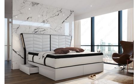 Boxspringbett Novara Leder – Luxus & Komfort