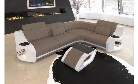 Stoff Ecksofa Genua L Form Mini