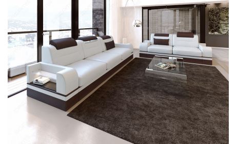 Leder Couchgarnitur Parma 3er + 2er Set