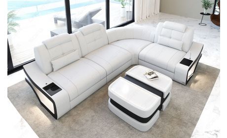 Mini Ecksofa Elena – Komfortabel und aus Leder