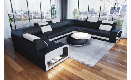 Leder-Wohnlandschaft Foggia – Modern und Komfortabel