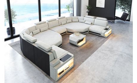 Stoff Wohnlandschaft Asti XXL – Komfort & Design