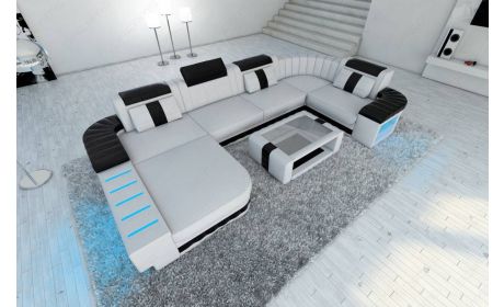 Mini Designer Wohnlandschaft Bellagio Led U-Form