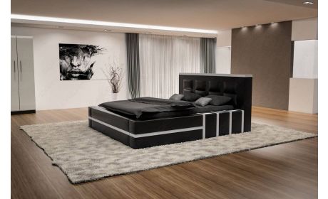 Komplettbett Asti Schwarz-Weiß – Modern & Elegant