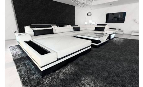 Mini Luxus-Wohnlandschaft Mezzo mit LED-Beleuchtung