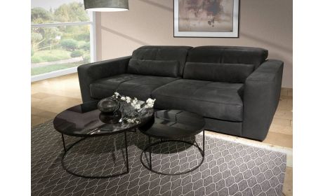 Dreisitzer Ledersofa Mia – Eleganz und Komfort