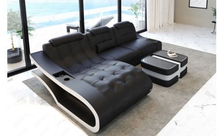 Ecksofa Elegante – Leder & Komfort
