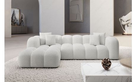 Ecksofa Formentera L-Form Kurz Stoff
