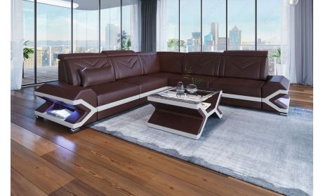 Mini Ecksofa Sorrento – Stilvolles Ledersofa