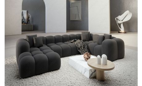 Wohnlandschaft Formentera U-Form Stoff