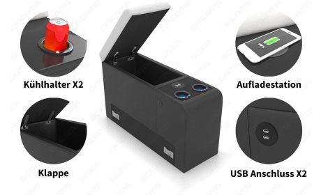 Getränkekühler Zusatzelement für Sofas