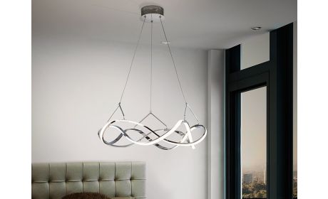 Hängelampe Molly – Modernes Design in Chrom