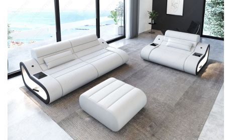 Couchgarnitur Concept – 2er & 1er Leder