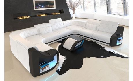 Mini Leder Wohnlandschaft Genua – Komfort und Stil