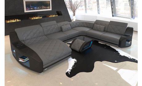 Leder Wohnlandschaft Swing XXL – Modern & Komfortabel