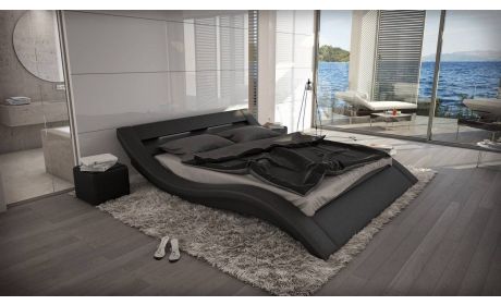 Polsterbett Massa LED Schwarz – Alle Größen