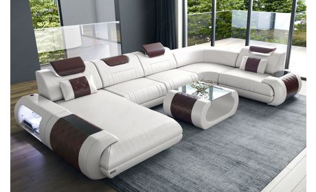 Leder Wohnlandschaft Rimini – Modern und Komfortabel