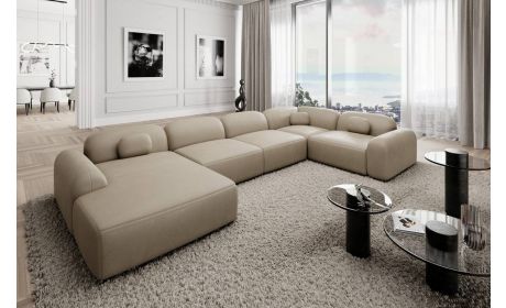 Wohnlandschaft Barcelona aus Leder – Modern & Bequem