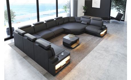 Leder Wohnlandschaft Asti – Stil und Komfort