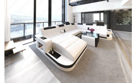 Design Wohnlandschaft Wave XL mit LED