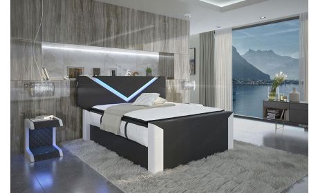 Boxspringbett Lyon mit LED-Beleuchtung