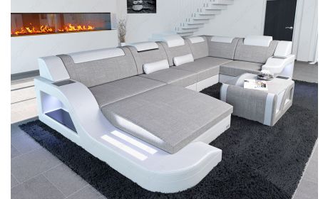 New Look Stoff-Wohnlandschaft Palermo LED